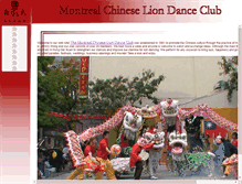 Tablet Screenshot of montrealchineseliondanceclub.com